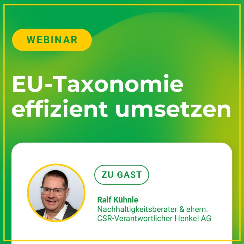 CSRD-Pain Points – Effiziente Umsetzung der EU-Taxonomie & Zusammenspiel mit der CSRD