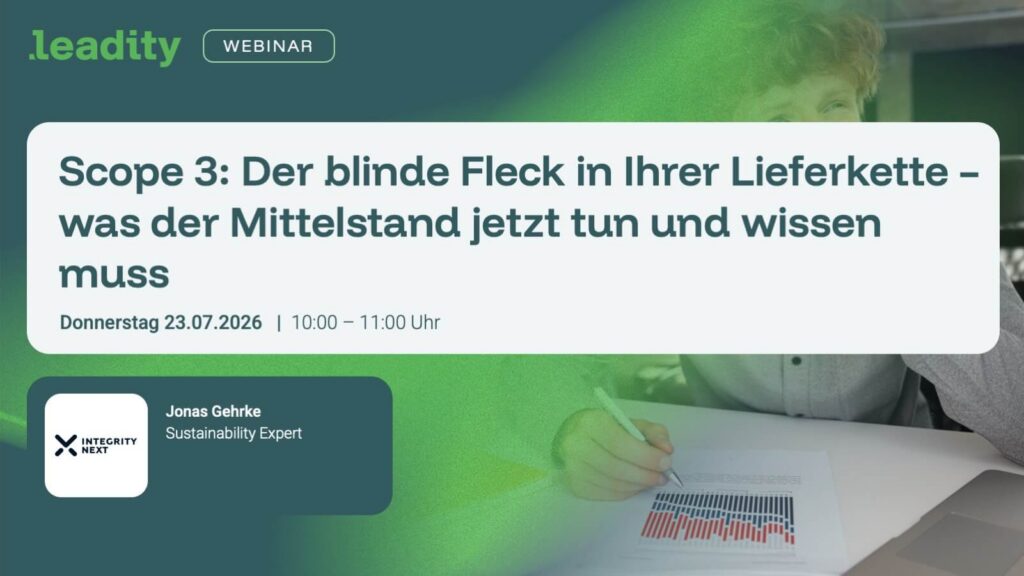 Der blinde Fleck Scope 3 PCF für Mittelstand Webinar mit IntegrityNext