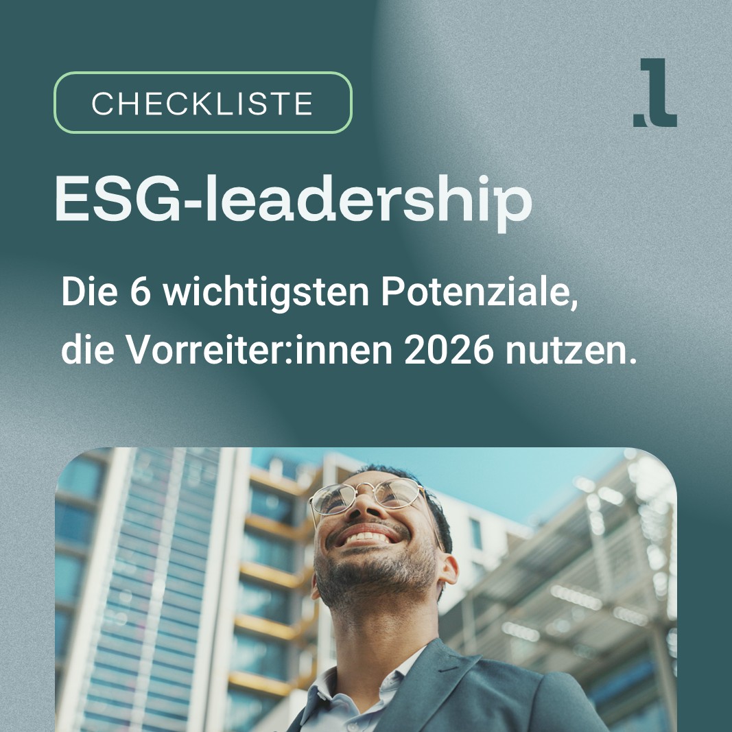 Mann mit Häusern im Hintergrund - Kachel Checkliste - ESG-leadership