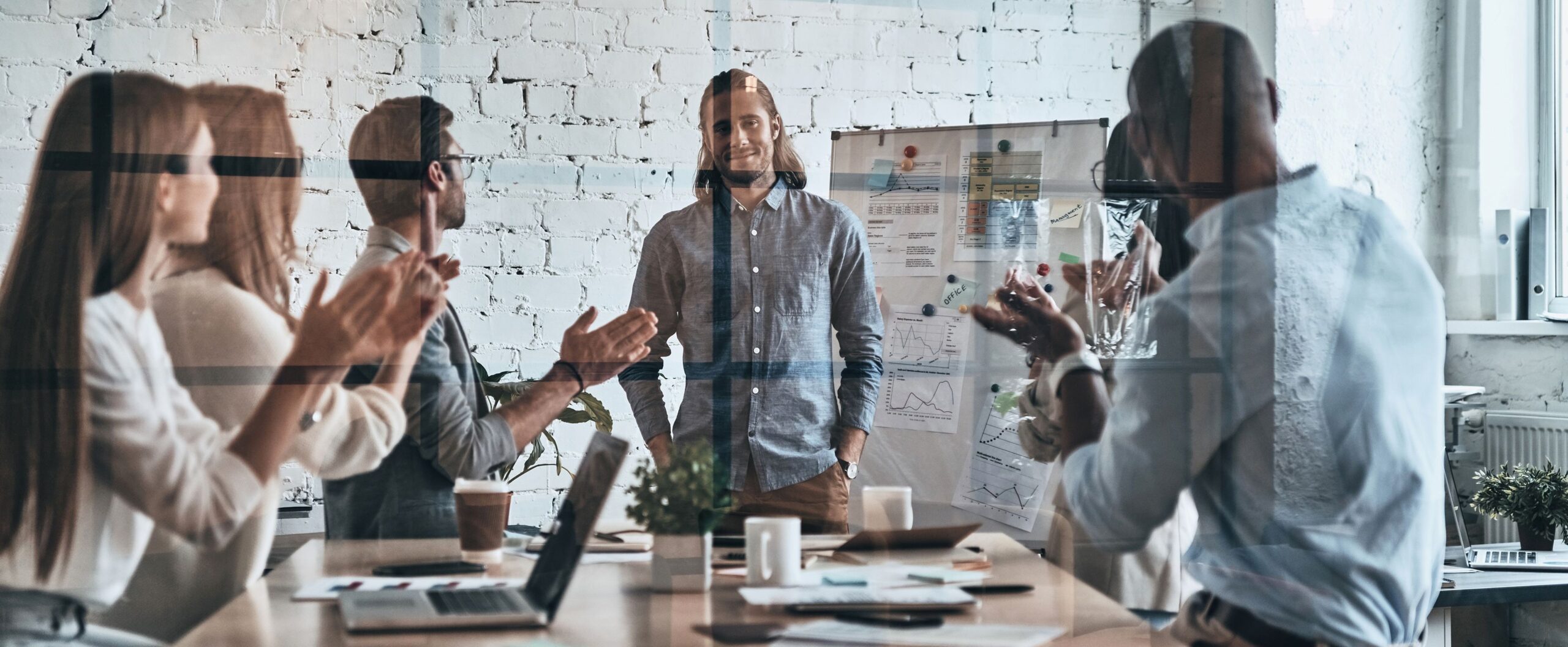 Präsentation vor dem Team