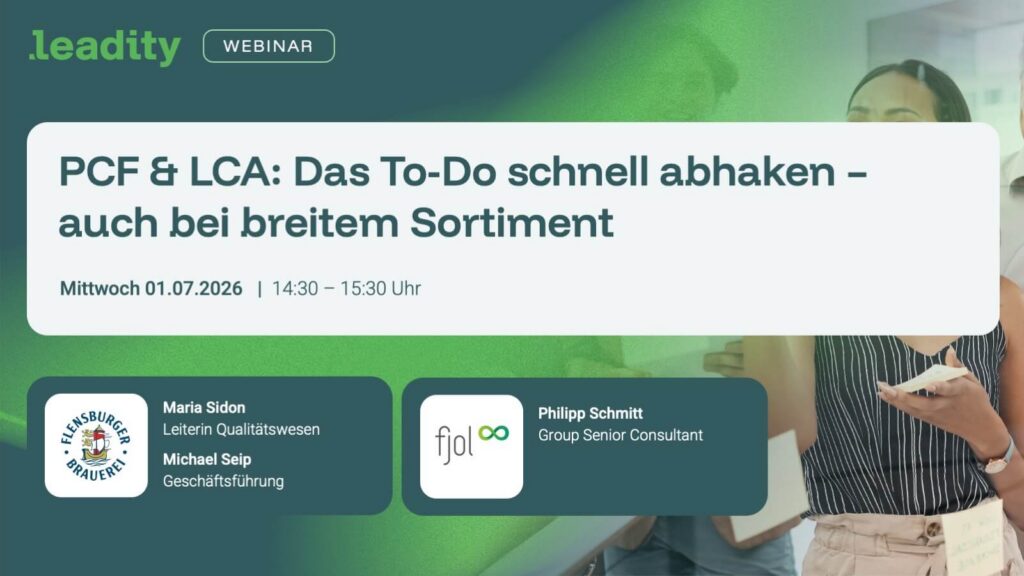 PCF & LCA: Das To-Do schnell abhaken, auch bei breitem Sortiment