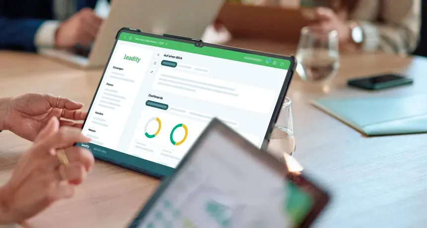 Zentrale ESG-Datenbasis für Gebäudedienstleister – leadity Dashboard zeigt einheitliche Nachhaltigkeitsdaten statt Excel-Chaos