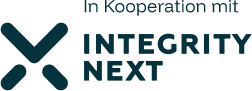 Logo IntegrityNext and Text "in cooperation with"