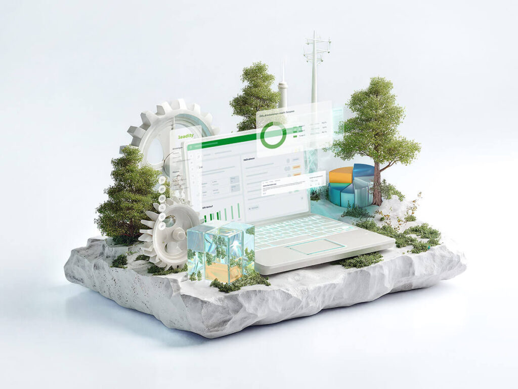 leadity Software ecovadis Keyvisual 3D