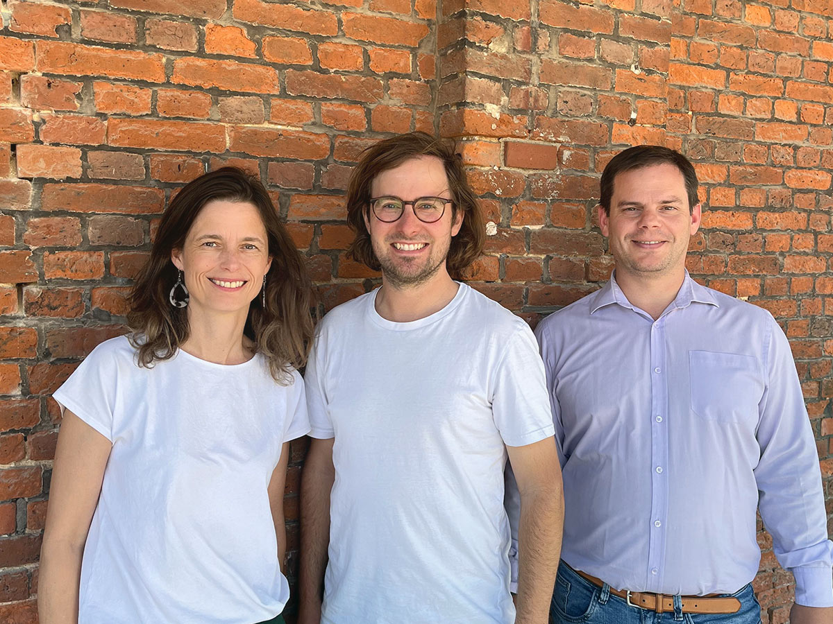 v.l.n.r.: Dr. Christine Prauschke (CEO), Christian Holländer (CPO), Mirko Ozekker (CTO)
