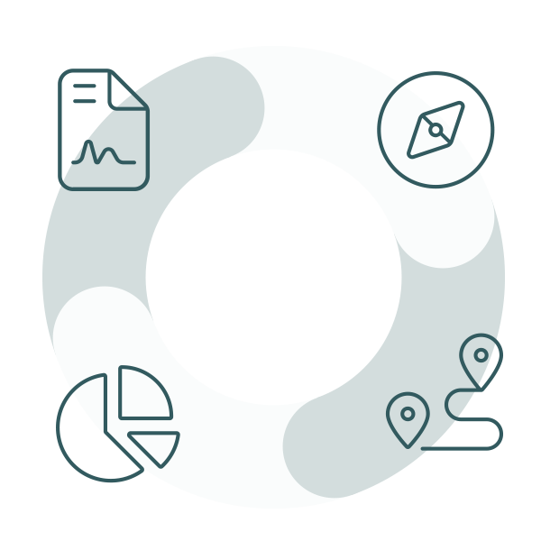 Plan, Act, Measure, Report: A Circular Infographic