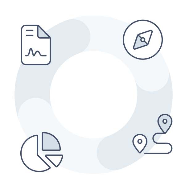 Planen Handeln Messen Berichten Infografik Kreis